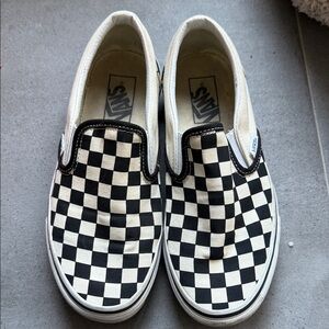 Vans check slip on sneaker men's 6.5